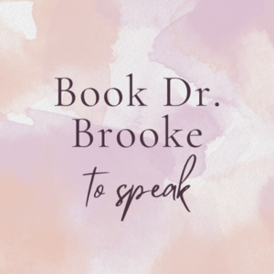 graphic dr brooke to speak | drbrookstuart.com